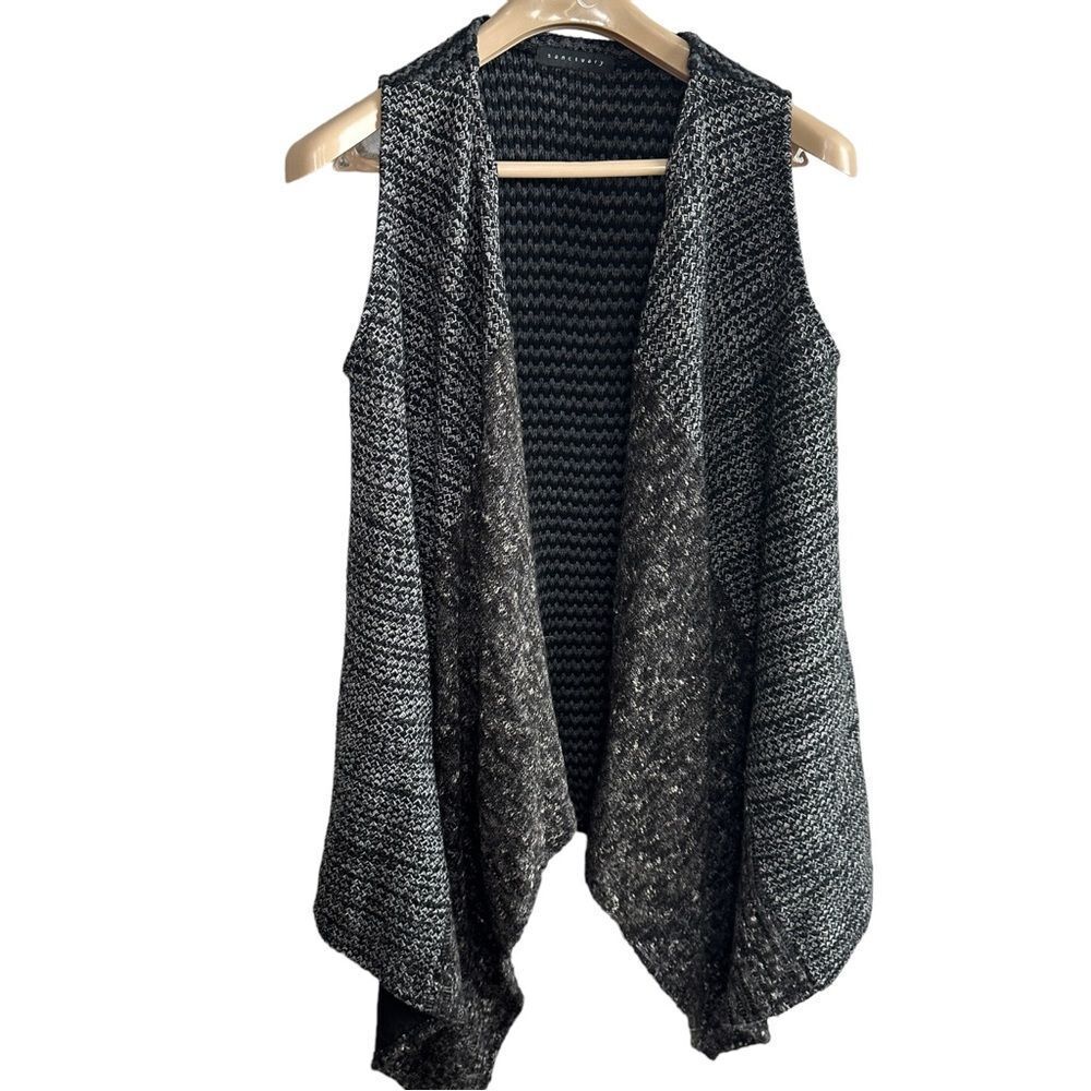 Sanctuary mixed media‎ sleeveless sweater cardigan